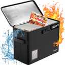 5200 Fireproof Book Storage for 150-175 Comics, Water-Resistant & Moistureproof Stackable Box With Label Window and Lock, Sturdy Short Case With Fire Zipper, Black
