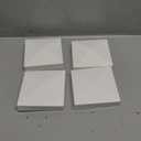 True 5x5 (127mm x 127mm) Plastic Pyramid Vinyl Fence Post Cap Black or White Multiple Quantities for True Actual 5" x 5" Vinyl Posts (4, White)