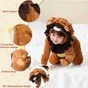 Halloween Baby Lion Costume for Toddler, Infant Cow Costume Onesie Animal Cosplay Jumpsuit Bodysuit (9-12 Months)