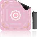 Mahjong Table Mat, 33x33 Inch, Noise Reduction Anti-Slip Surface for Poker, Card Games, Dominoes, Board Games (Pink)