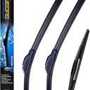 OEM Wiper Blades, Replacement Wiper Blades for GMC Envoy 2004-2009, GMC Yukon 2007-2014, (22 & 22 Front Wipers + 12 Rear Wiper Blades)