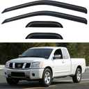 Window Visors Rain Guards for 2004-2015 Nissan Titan King Cab, Out-Channel Window Vent Wind Deflectors Visors Shades for 04-15 Titan Extended Cab, 4PCS