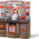 Step2 Big Builders Pro Workshop for Kids, Indoor/Outdoor Tool Bench for Children, Interactive Play with Sounds, Includes 45 Piece Toy Accessory Kit, Made of Durable Plastic, For Toddlers 3+ Years Old