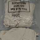 Zubebe 24 Pcs 7 Inch Christmas Mini Stockings Knit Christmas Rustic Cable Stocking Small Farmhouse Fireplace Hanging Ornament for Tree Xmas Holiday Family Party Decor(Ivory)