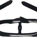 1Pcs Universal Silicone Replacement Scuba Mask Strap, Black Dive Mask Strap, Swimming Goggles Glasses Head Band Parts Accessories for Diving Swim Snorkel