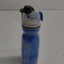 O2COOL Arctic Squeeze Mist 'N Sip Insulated Bottle w/Silicone Spout Cover And Locking Misting Function - 20 oz, Crackle Blue