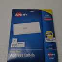 Avery Easy Peel Printable Address Labels with Sure Feed, 1" x 2-5/8" Customizable Stickers, White, 750 Blank Mailing Labels, Great for Mailing, Shipping, and More (8160)