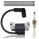 593872 84005272 Ignition Coil for Briggs and Straton Armature Magneto 450E 550E 550EX Engine Craftsman MTD Yard Machine Lawn Mower Parts 798534 799582 B&S 08P502 09P602 09P702 Coil with Spark Plug