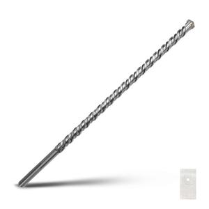 1 x 23.6 inch SDS Max Rotary Hammer Drill Bit, 25x600mm Carbide Tip Masonry Drill Bit,Concrete Drill Bit for Masonry, Brick, Stone, Concrete (Length :600mm / 23.6 inch, 25mm (1 in) Diameter)