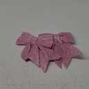 TONIFUL 2pcs Glitter Shiny Bow Pink Sparkling Christmas Bow for Gift Wrapping, Christmas Wedding Valentine's Decoration, Indoor Decoration, Bouquet Wrapping, Party Supplies(8x10 Inch/pcs)