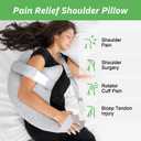 Rotator Cuff Pillow, Post Shoulder Surgery Pillow for Sleeping or Sitting, Shoulder Pain Pillows for Arm Surgery Recovery, Side Sleeper Pillows for Arm Pain and Relie