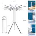Tripod Foldable Clothes Rack,Garment Rack Portable with Collapsible Design