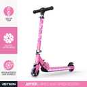 Jetson Jupiter Kids 2-Wheel Light-Up Kick Scooter, LED Lights on Handlebar, Stem, Wheels & Deck, Adjustable Handlebar, Rear Brake, Easy-Folding Mechanism, Ages 5+