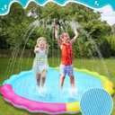 Jasonwell Splash Pad Sprinkler for Kids Splash Play Mat Outdoor Water Toys Inflatable Splash Pad Baby Toddler Pool Boys Girls Children Outside Backyard Dog Sprinkler Pool Age 1 2 3 4 5 6 7 8 9 3XL