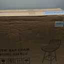 Bar Stools Set of 2 - Luxury Bar Stools Counter Height Barstool 24 Inch Seat Height Upholstered Velvet Barstool Set of 2 Blue Counter Stools for Kitchen Island, Home Counter, Bar Pub (Blue).