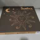 Solar Sun Wall Art - 18" Smiling Sun Face with LED Lights, 17.8"L x 1.4"W