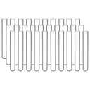 stonylab Glass Test Tubes, Transparent Borosilicate Glass Round Bottom Test Tubes with 20 mm Diameter and 150 mm Length for Lab Use, 30-Pack