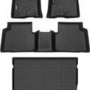 GINOWY-Floor Mats & Cargo Liner for Ford Escape 2020-2026 (Only Gas) 丨TPE All Weather Car Mats Escape Cargo Trunk Mat Waterproof Accessories for Ford Escape Floor Liners