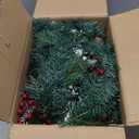 9ft Pre-Lit Artificial Christmas Garland,Christmas Tree Garland,Xma Tree Garland with Lights,Decorated with Pine Cones, Berry Clusters, Plug in, Christmas Collection,