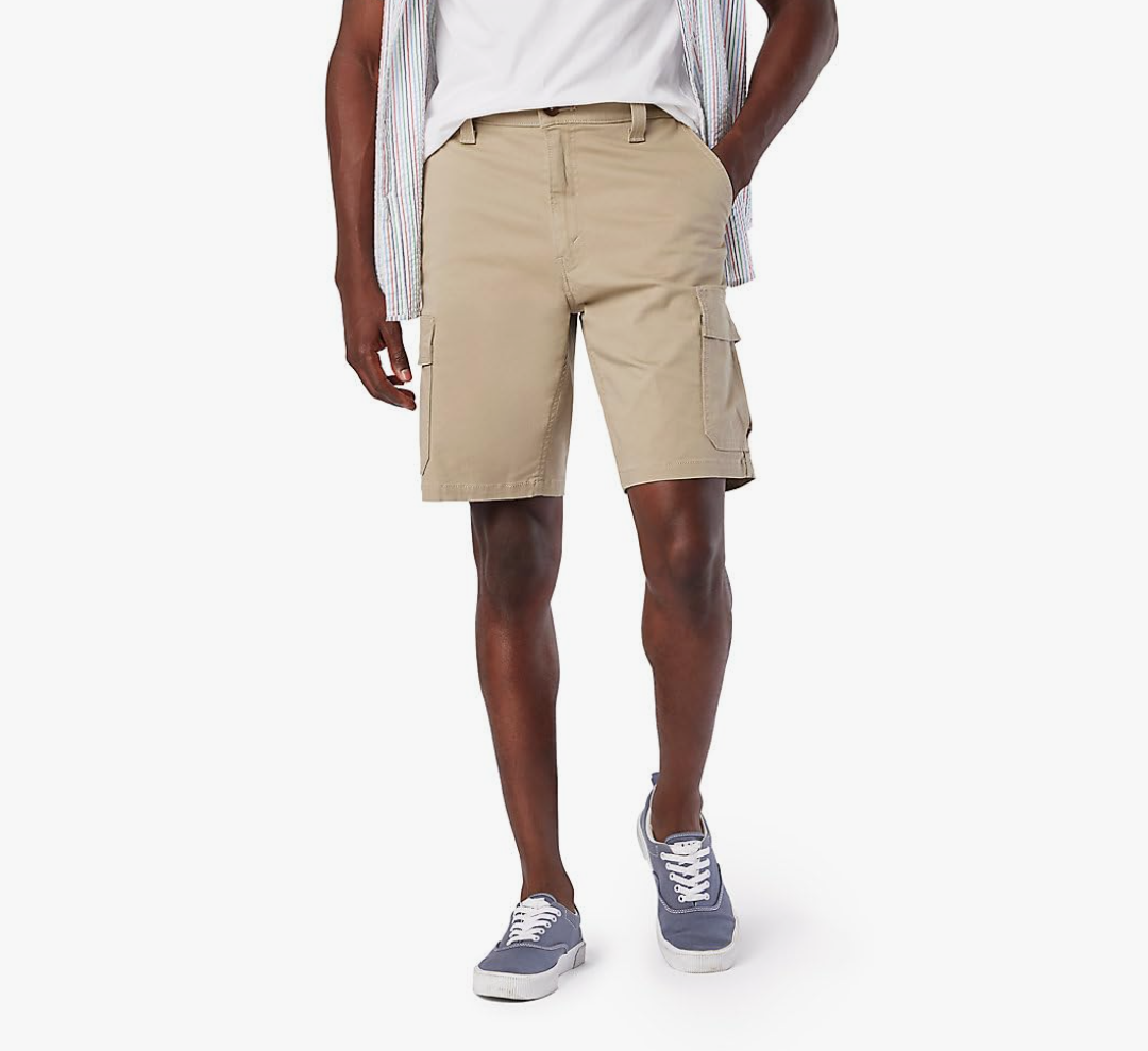 Levi Strauss Signature Gold Men's Essential Cargo Shorts, Size 34