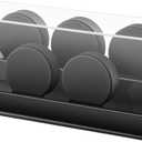 Acrylic Hockey Puck Display Case Clear Holder Holds 5 Pucks Hockey Puck Stand Showcase for Autographed Memorabilia(Acrylic,5 Pucks)