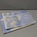 Blue Gold Happy Birthday Backdrop Glitter Balloons Birthday Banner Background Men Women Kids Birthday Party Decorations Supplies Photo Props (Blue Gold, 6x4FT)