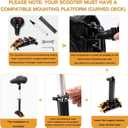 New Upgrade Electric Scooter Seat,Adjustable Shock Absorption Seat Compatible with Xiaomi M365 M365 Pro Electric Scooter Fits 5.5"-6.2"