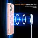 Hocase for iPhone 15 Pro Case 6.1", with Magnetic Ring Stand [Compatible with MagSafe] [Military Grade Protection] Slim Shockproof Translucent Protective Phone Case - Pink