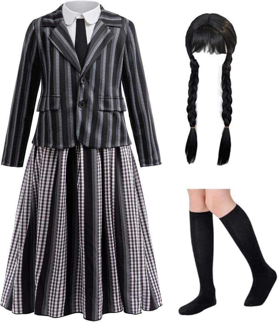Black costume girls dress for Kids Black Family Costumes Halloween costumes girls Party Dress 140
