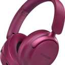 RORSOU B8 Bluetooth Headphones Over Ear, 6 EQ Music Modes and 50H Playtime Deep Bass Wireless Headphones with Mic, Lightweight Folding HiFi Stereo Headset for iPad/Travel/Tablet/PC/Home Red