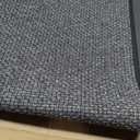 L Shape Kitchen Mat, Anti-slip Corner Kitchen Mats for Floor, 1 Piece L Shape Rug, Absorbent Runner in Front of Sink, Washable Floor Rugs for Home,Kitchen,Office(Black/Grey Left-L,4'11" x 3'3")