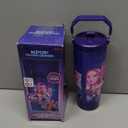 KPop Demon Hunters 30oz Tumbler with Straw and Handle for Girls, Teens, Insulated Stainless Steel Travel Mug, Gifts for Girls