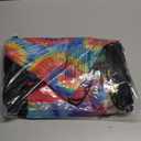 Paterr 24 Pcs Tie Dye Drawstring Backpack 11.81 x 9.84 Inches Tie Dye Goodie Treat Bags Colorful Art Sport Sackpack Adjustable Packable Candy Bags for Summer Kids Dancing Birthday Party Gift