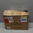 Emliviar 7 Inch Adjustable Mini Chandelier, Round Ceiling Pendant Lighting Fixture with Hammered Glass, Amber Finish, DYE287G2-MIL BK