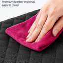 Center Console Cover with Dual-Side Pockets & 2 Seat Belt Covers - Compatible with 2015-2025 Ford F150, 2017-2025 Ford F250 F350 F450 F550 (40/20/40 Jump Seat Only), Waterproof Scratch-Resistant