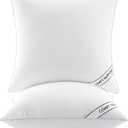Miulee 2 Pack White Pillows, 16 in x 16 in