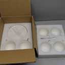 Yesland Set of 6 Royal Tea Cups and Saucers, 6 oz White Porcelain Tea Set & British Coffee Cups, White Latte Cups and Espresso Mug for Specialty Coffee Drinks, Latte, Cafe Mocha, Tea