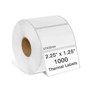 2.25" x 1.25" 3-Proof White Direct Thermal Labels for Zebra ZD410 ZD411 LP2824 ZD421 ZD420 GK420D, 23 Rolls 12000 Pcs 2-1/4x1-1/4 Barcode Return Address Labels Used with Rollo MUNBYN