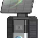 QIBOX Solar Charger Compatible with Ring Video Doorbell (2020 Release), 2.9W Waterproof Continuously Solar Panel, Only for Micro USB Port Adjustable Panel