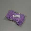 3 Yards Purple Fabric Pleated Lace Edge Trim Gathered Mesh Chiffon Ribbon Embroidered Applique Sewing for DIY Sewing Wedding Bridal Dress Clothes Embellishment 2.3"Inch