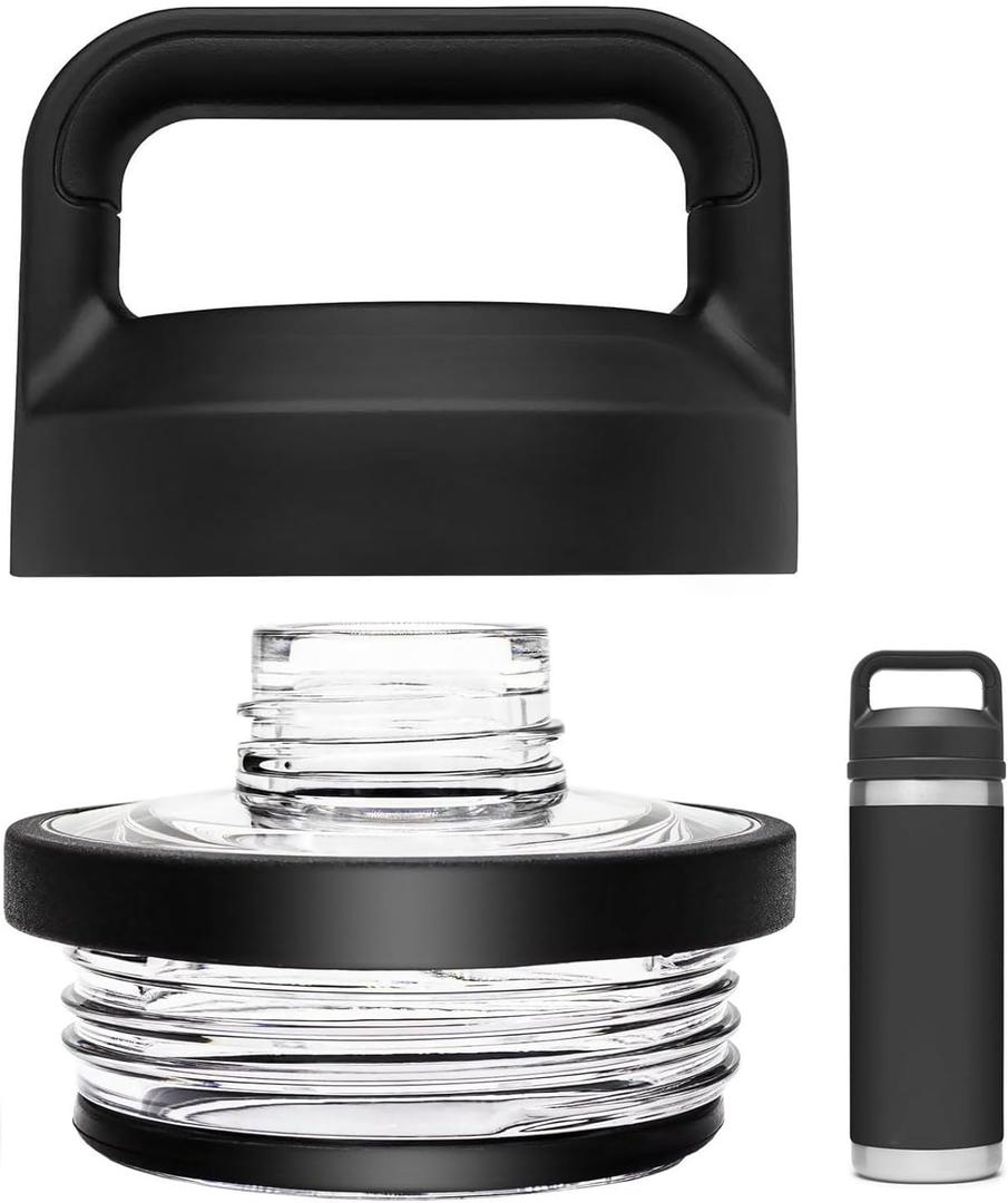 Replacement for YETI Rambler Bottle Chug Cap Lid, Screw Top Lid Replacement Fits for 18/26/ 36/64 oz Yeti Rambler, Chug CapLid Replacement for Yeti Rambler Models