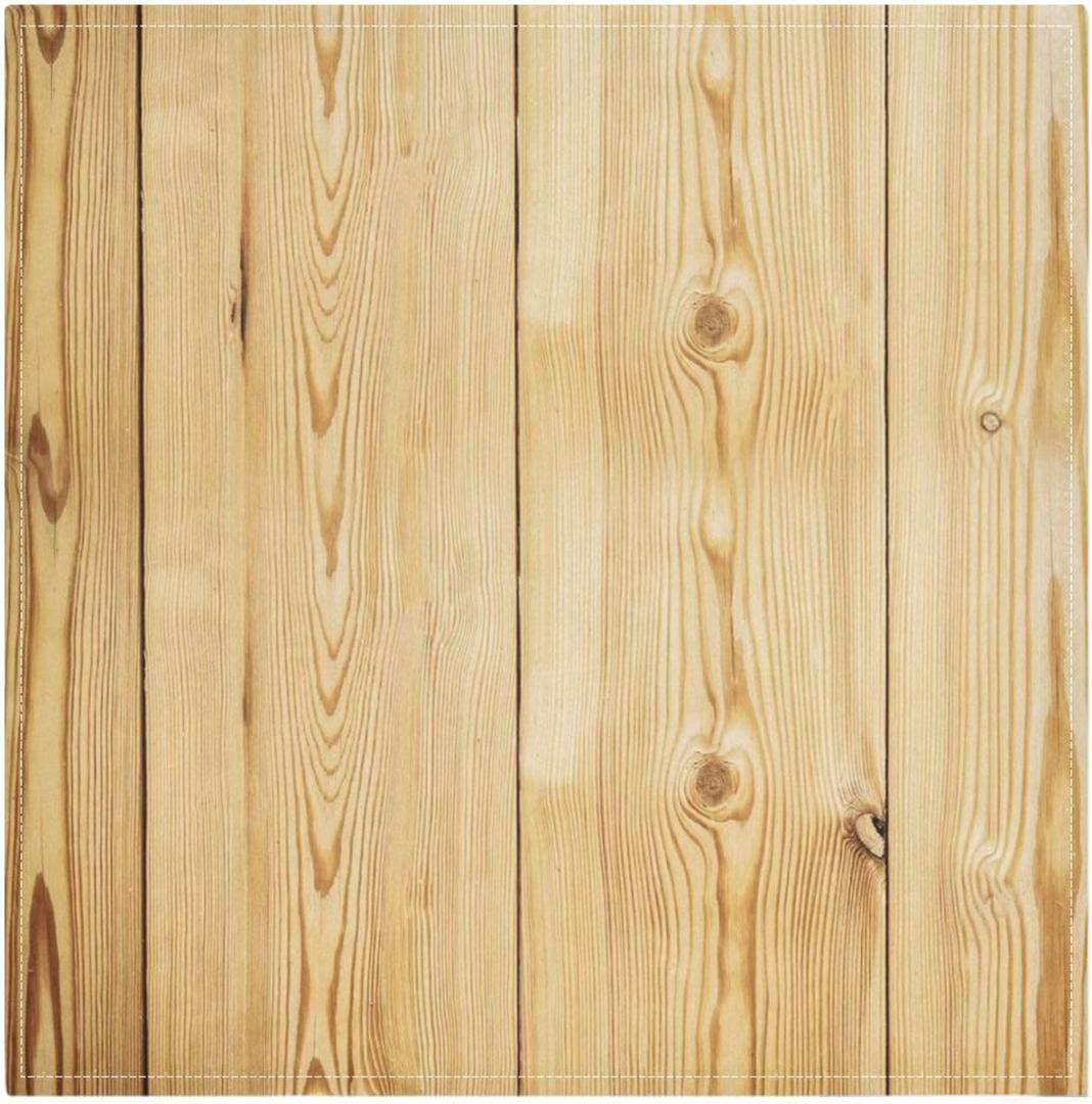 Brown Wood Grain Christmas Dinner Napkins Reusable Napkins eco Friendly Cloth Napkins Cotton Polyester Farmhouse Perfect Kitchen Cloth Napkin Set of 6 20 x 20in