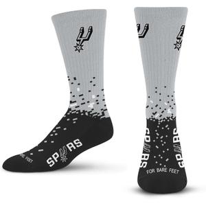 For Bare Feet NBA Unisex Kids Nba Spray Zone Crew Sock Youth (Team)