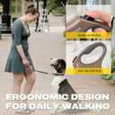 Fida Retractable Dog Leash, 16 ft Dog Walking Leash for Small and Medium Dogs up to 44lbs, 360 Tangle Free, Coffee/Brown