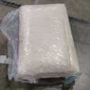 FULI Japanese Futon, Foldable & Portable Floor Lounger Bed, Roll Up Sleeping Pad, Shikibuton, Made in Japan (White, King) (King (79"L x 75"W x 2.5"Th))