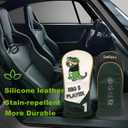 Golf Head Covers Humorous Crocodile Cartoon Embroidery Luxurious Waterproof and wear-Resistant Silicone Leather Durable Driver & Wood Club Covers