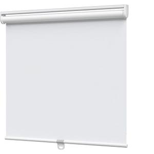 MYshade Blackout Cordless Roller Shades, Room Darkening Free-Stop Roll Up Blinds for Windows, Pull Down Blocking Blind for Home and Office, Easy to Install, 24" W X 72" H, White