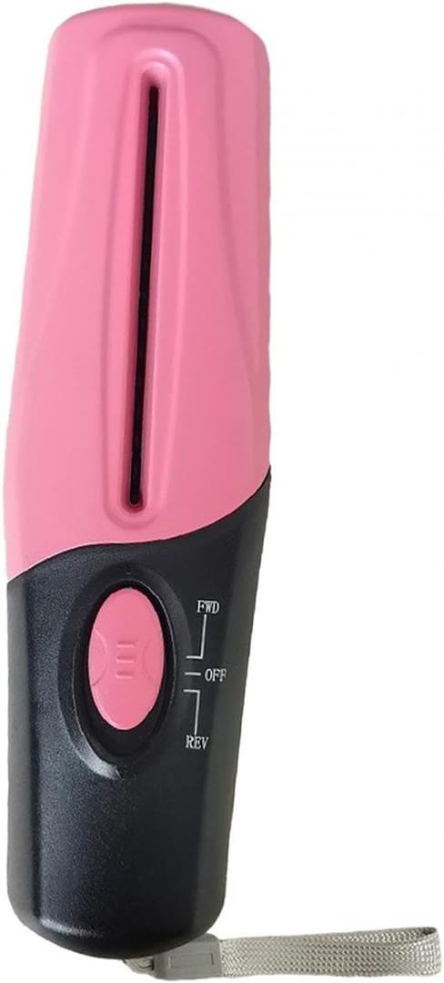 Handheld Paper Shredder Small without Basket Straight Cut Paper Cutting Tool, Pink