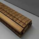 LazBlinds No Tools No Drill Cordless Bamboo Roman Shades, Light Filtering Window Treatment, Roll Up Bamboo Blinds for Windows 31'' W x 48'' H, Eastfield Teak