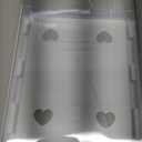 AFIAFTY Self-adhesive Under Desk Drawer Organizer, Table Hidden Slide Out Large Storage Mounted Desktop Pencil Holder Tray Drawers for Office Home School Stationery Kitchen (White) Small Crack